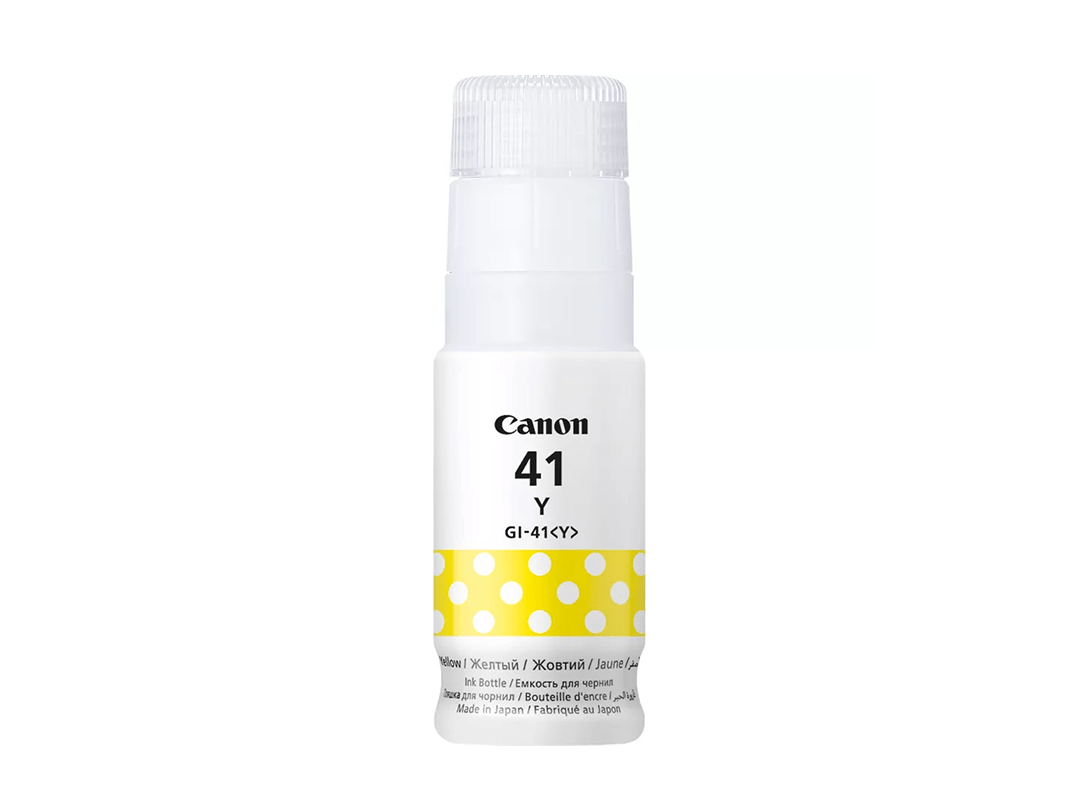 Canon GI-41Y Ink Bottle - Yellow in Qatar Canon GI-41Y Ink Bottle - Yellow in Qatar